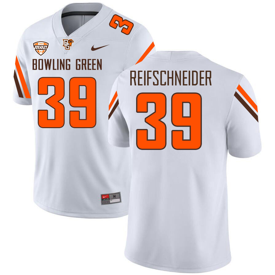 Bowling Green Falcons #39 Henry Reifschneider College Football Jerseys Stitched-White